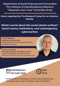 „What’s social about the social attack surface? Social norms, institutions and contemporary cyberwarfare”