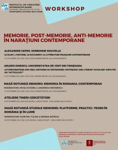 Memorie, postmemorie, anti-memorie în narațiuni contemporane